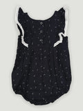 Baby Girl Frill Sleeve Organic Cotton Onesie