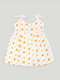 Extra Soft Muslin  Fabric Baby Girls Frock | Pack of 5 | Mickey, Tiger, Space, Rainbow and Cute Chick Print