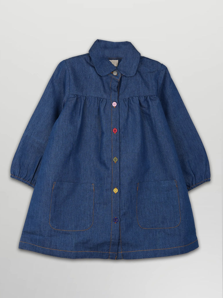 Baby Girl Denim Frock | Soft & Stylish Casual Wear