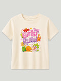 Bamboo Fabric Girls T-Shirt – Girls Rule Print Soft Breathable Half Sleeve Tee