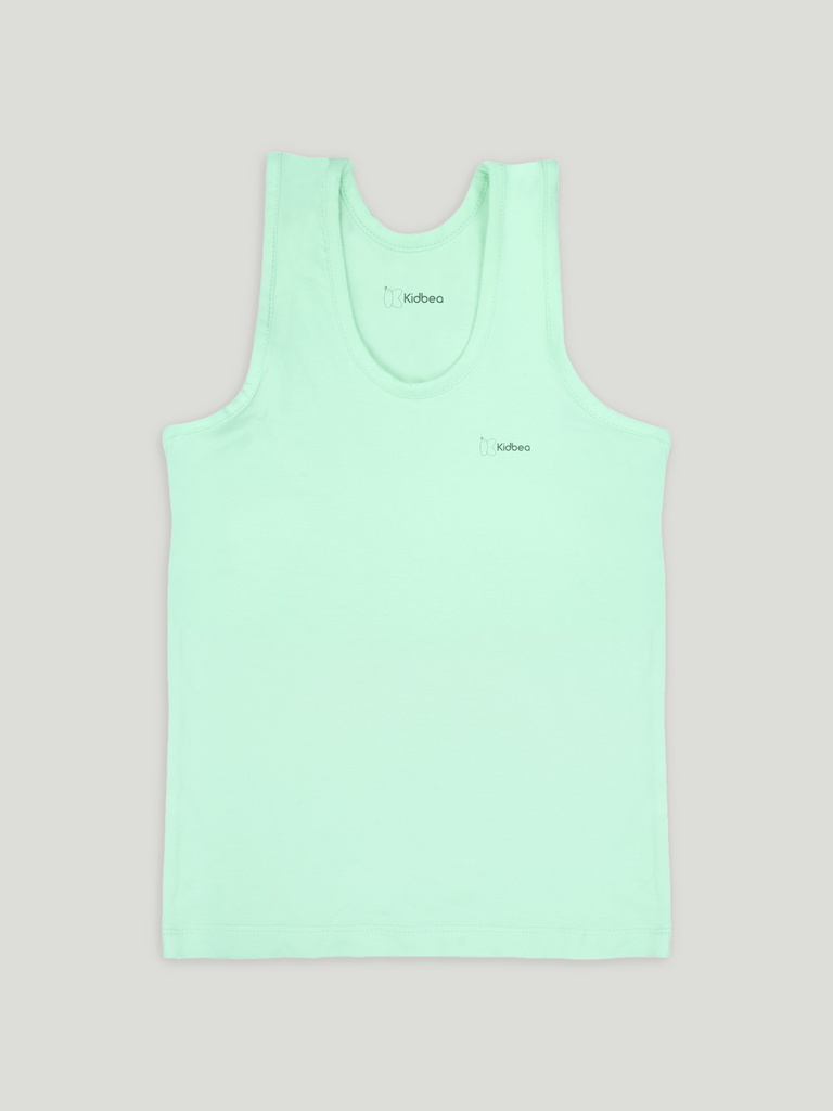 Mint Green Bamboo Vest for Boys – Soft Lightweight & Breathable