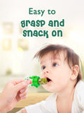 Kidbea Silicone Food/Fruit Nibbler for Baby, Infant (Blue, Pink, Orange & Green)