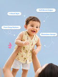 BambooTEC™ Bamboo Muslin Baby Jhabla – Giraffe & Tree Print