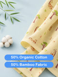 BambooTEC™ Bamboo Muslin Baby Jhabla – Giraffe & Tree Print