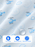 BambooTEC™ Bamboo Muslin Baby Jhabla – Helicopter Print