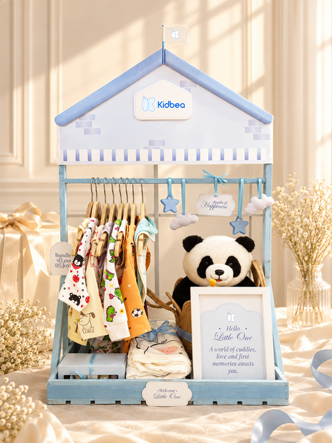 Sweetest Beginning New Born - Premium Customizable Baby Gift Hamper – Rompers, Co-ord Sets, Jhablas, Bamboo Blankets & More