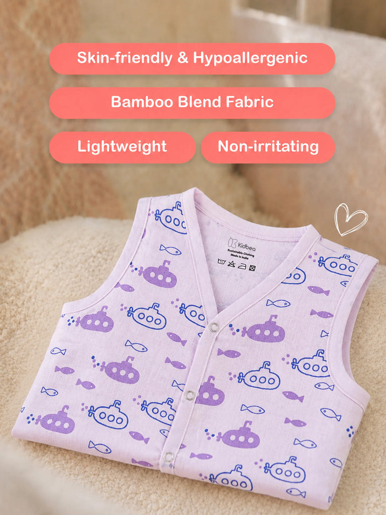 BambooTEC™ Bamboo Muslin Baby Jhabla Pack of 6 – Gaming, Fast Food, Monster Truck, Submarine, Numbers & Teddy Prints