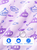 BambooTEC™ Bamboo Muslin Baby Jhabla Pack of 2 – Submarine & Rocket Print