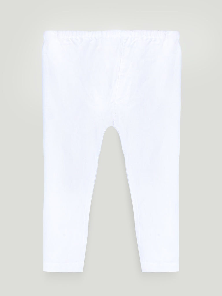 Boys Yellow Kurta & White Pajama Set – Traditional Ethnic Festive Wear