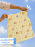 BambooTEC™ Bamboo Muslin Baby Jhabla – Monkey & Leaf Print