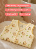BambooTEC™ Bamboo Muslin Baby Jhabla – Monkey & Leaf Print
