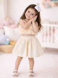 Baby Girl Party Co-ord Set | Soft Ruffle Top & Flared Skirt