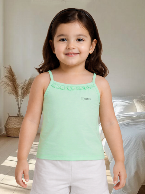 Mint Green Bamboo Camisole for Girls – Soft, Lightweight & Breathable