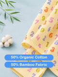 BambooTEC™ Bamboo Muslin Baby Jhabla – Numbers Print