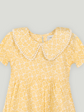 Girls Floral Print Casual Frock | 100% Organic Cotton