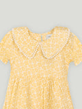 Girls Floral Print Casual Frock | 100% Organic Cotton