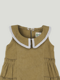 Baby Girl Khaki Frock | 100% Organic cotton