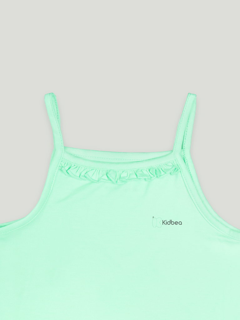 Mint Green Bamboo Camisole for Girls – Soft, Lightweight & Breathable