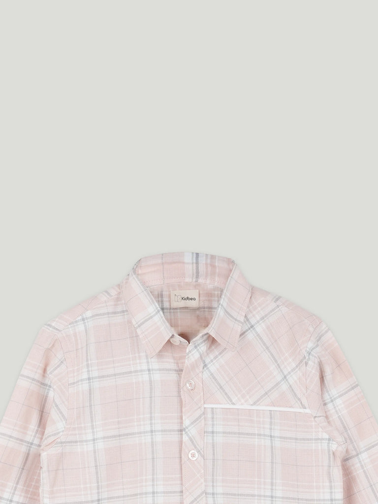 Boys Full Sleeve Checked Shirt | 100% Organic Cotton