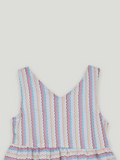 Baby Girls Multicolor Stripe Summer Frock | 100% Organic Cotton