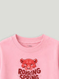 Bamboo Fabric Unisex Kids T-Shirt – Roaring Spring Print Soft Breathable Tee