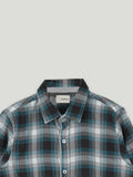 Boys Blue Checked Full Sleeve Shirt | 100% Organic Cotton