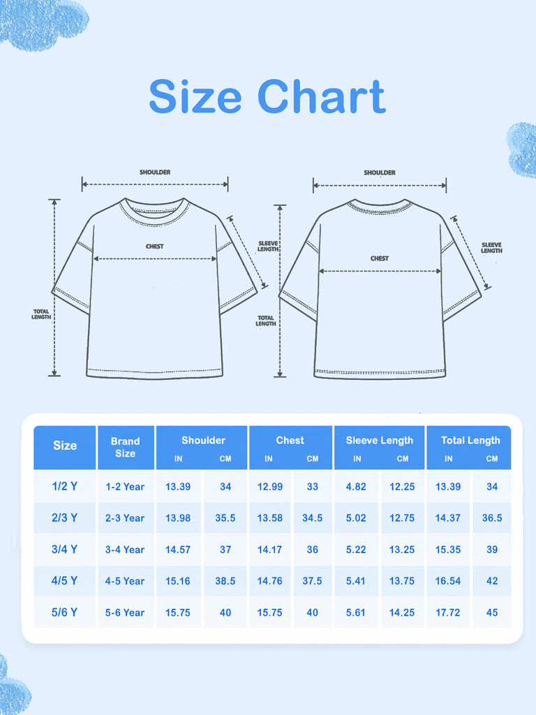Unisex Bamboo Fabric Cream Happy World Print Oversized T-Shirt