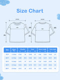 Unisex Bamboo Fabric Cream Happy World Print Oversized T-Shirt