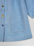 Baby Girl Light Denim Frock | Soft & Comfortable Casual Wear