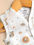 Premium Extra Soft Muslin Baby Jhabla | Cute Lion Print