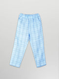 Baby Boy Checked Waistcoat Suit Set | Formal Shirt, Pants, Waist, Cap & Bow