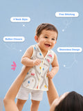 BambooTEC™ Bamboo Muslin Baby Jhabla – Road & Car Print