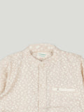 Baby Boy Printed Beige Full Sleeve Shirt | 100% Organic Cotton