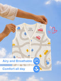 BambooTEC™ Bamboo Muslin Baby Jhabla – Road & Car Print
