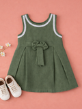 Baby Girl Casual Frock with Flower Detail