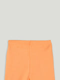 Organic Cotton Unisex Baby Co-ord Set – Soft Breathable Orange Giraffe Print Full Sleeve T-shirt & Pyjama for Infants