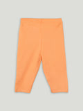 Organic Cotton Unisex Baby Co-ord Set – Soft Breathable Orange Giraffe Print Full Sleeve T-shirt & Pyjama for Infants