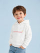 Unisex White Hoodie – Cute Dog Print Full-Sleeve Hooded Sweatshirt
