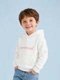 Unisex White Hoodie – Cute Dog Print Full-Sleeve Hooded Sweatshirt