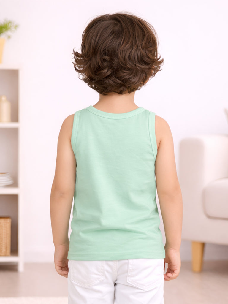 Mint Green Bamboo Vest for Boys – Soft Lightweight & Breathable