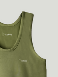 Olive Green Bamboo Vest for Boys – Soft Lightweight & Breathable