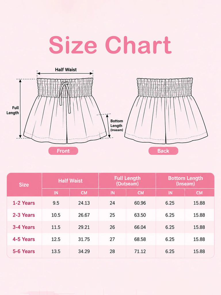 Girls Cotton Flared Shorts – Comfortable & Stylish Everyday Bottomwear