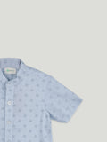 Boys Blue Printed Shirt | 100% Organic Cotton