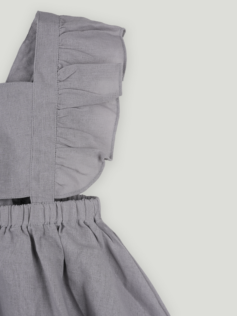 Baby Girl Ruffle Sleeve Detail Frock | 100% Organic Cotton