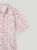 Boy Ethnic Print Half Sleeve Shirt | 100% Organic Cotton