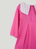 Baby Girl Pink Full Sleeve Cotton Frock