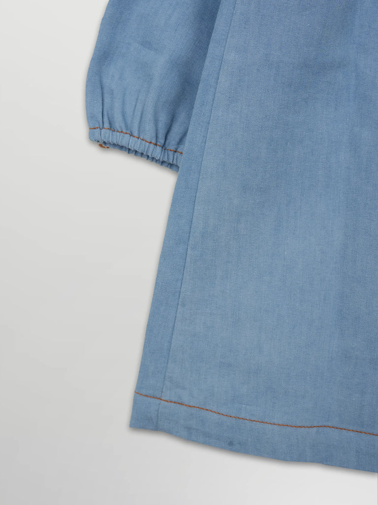 Baby Girl Light Denim Frock | Soft & Comfortable Casual Wear