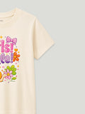 Bamboo Fabric Girls T-Shirt – Girls Rule Print Soft Breathable Half Sleeve Tee