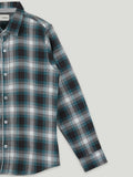 Boys Blue Checked Full Sleeve Shirt | 100% Organic Cotton
