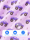 BambooTEC™ Bamboo Muslin Baby Jhabla – Monster Truck Print